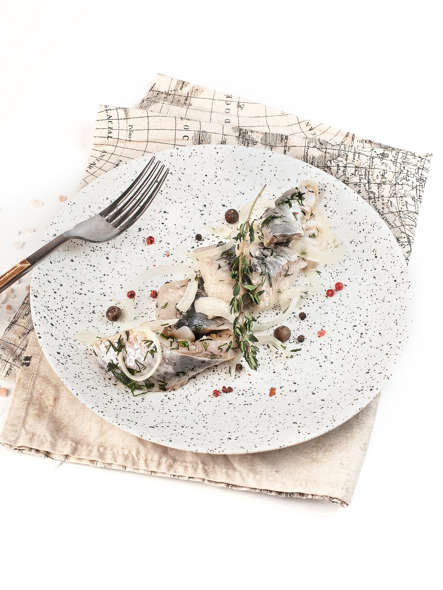 Set of plated dishes and menu cards